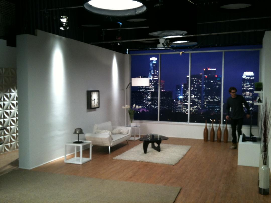 Urban Apartment Film Commercial Set built on Sound stage.