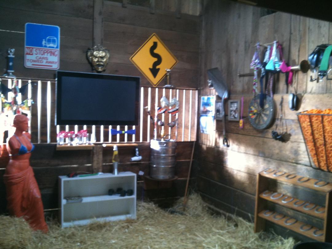 Horse Stall Film set